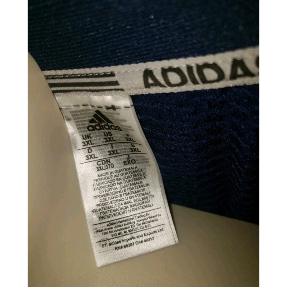 Adidas Techfit Hyped Football Practice‎ Jersey Men's Size 3XL Blue White New $80 - Picture 4 of 5